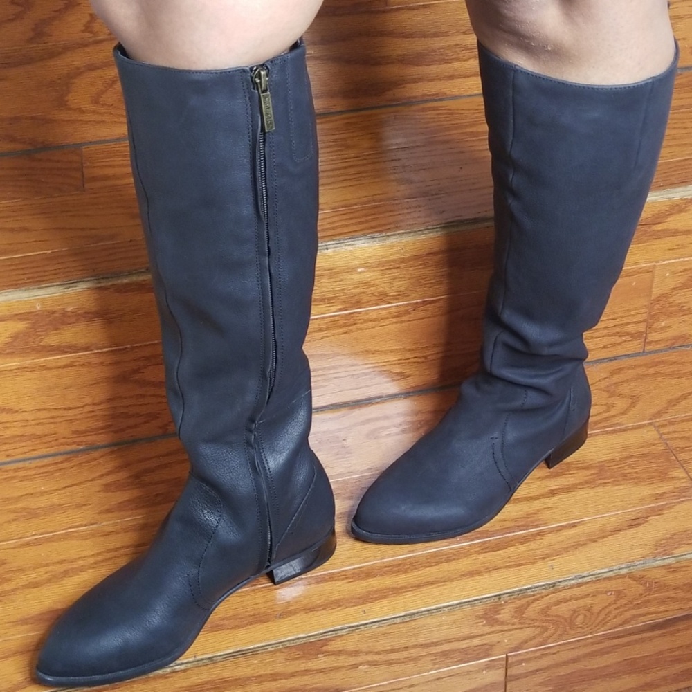 Nine West Black Genuine Leather Boots